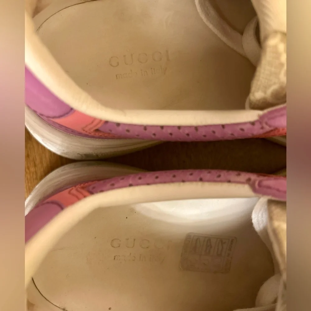 Gucci Pink & Lilac Platform Low-Top Sneaker - Picture 14 of 14